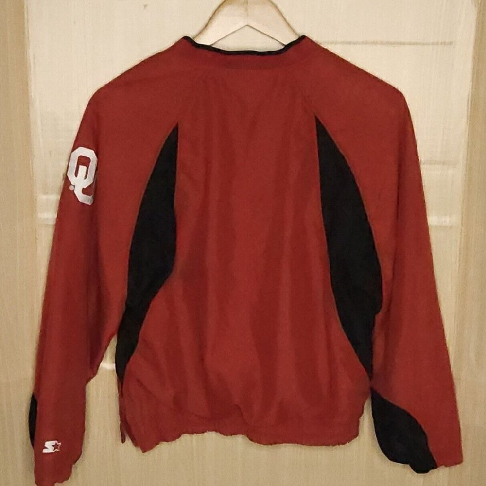 Starter Kids Maroon University Of Oklahoma Pullover Jacket Medium - Picture 2 of 8